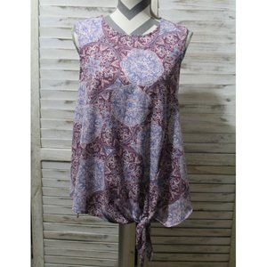 Fourteenth Place Bohemian Tank Front Tie(755)